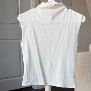 Madewell Funnelneck Ivory Muscle Tee